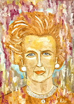 Margaret Thatcher, British statesman and politician oil painting for sale